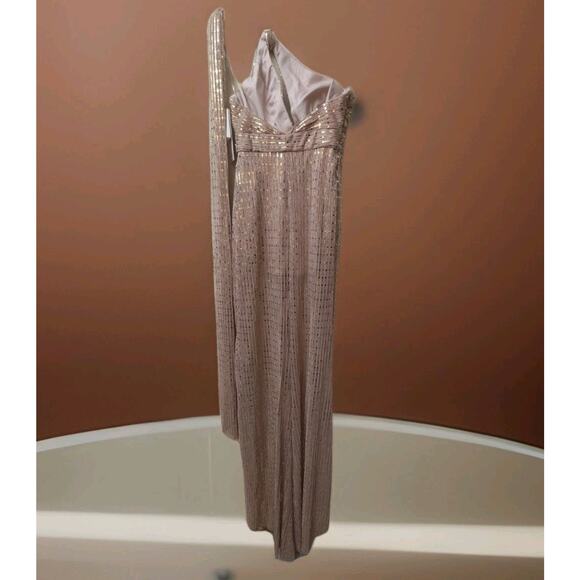 Modessa Couture Long Designer Evening Dress Size 6 Embellished Pink Dress - Picture 2 of 7